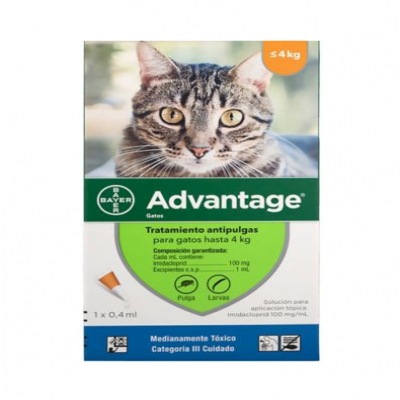 Antipulgas Para Gatos Advantage Hasta 4Kg